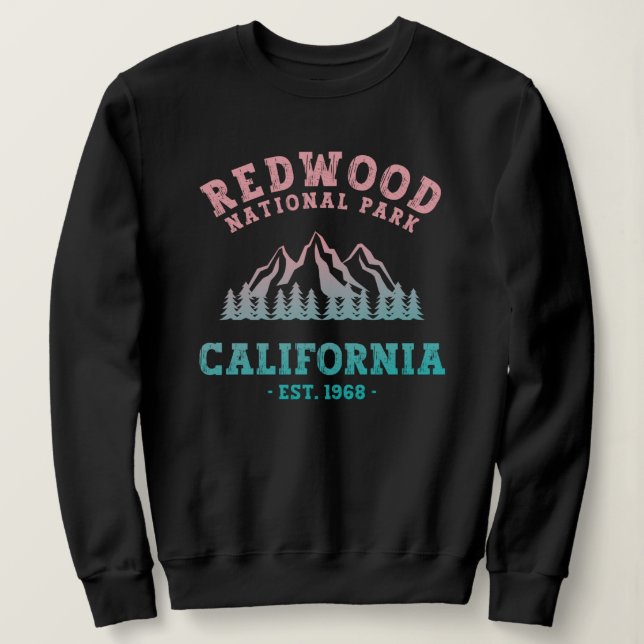 Redwood National Park California Gradient T Shirt (Design framsida)