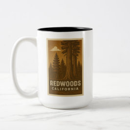 Redwood National Park California Large Mugg