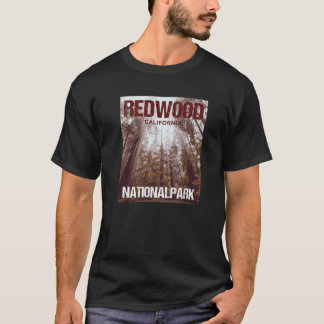 Redwood National Park California Poster Design T Shirt