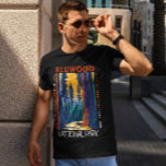 Redwood National Park California Retro Distress T Shirt<br><div class="desc">Färgvektorteckningens design. Parken skyddar stora prairier,  ekskogar,  vild floder och 40 sjömil hårt kusten.</div>