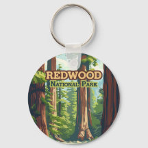 Redwood National Park California Träd Retro