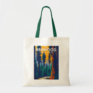 Redwood National Park California Vintage Tygkasse