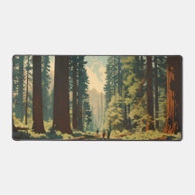 Redwood National Park Illustration Trail Vintage