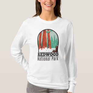 Redwood National Park in Winter California Vintage T Shirt