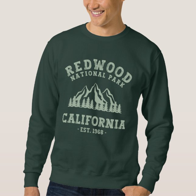 Redwood National Park Kalifornien Lång Ärmad Tröja (Framsida)