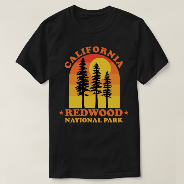 Redwood National Park Kalifornien T Shirt (Design framsida)