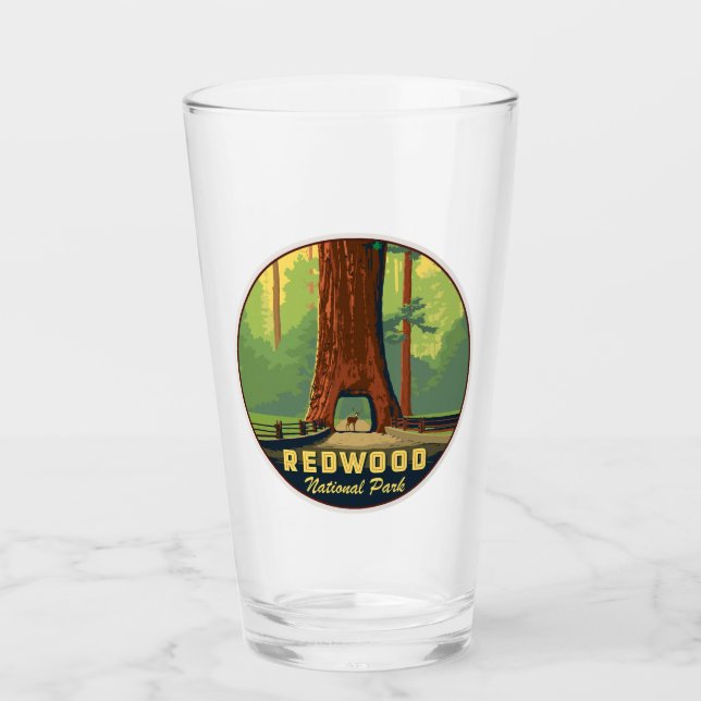 Redwood National Park Pint Glass Glaskopp (Framsida)