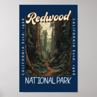 Redwood National Park Retro Distress