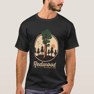 Redwood National Park Shirt California Vintage Red T