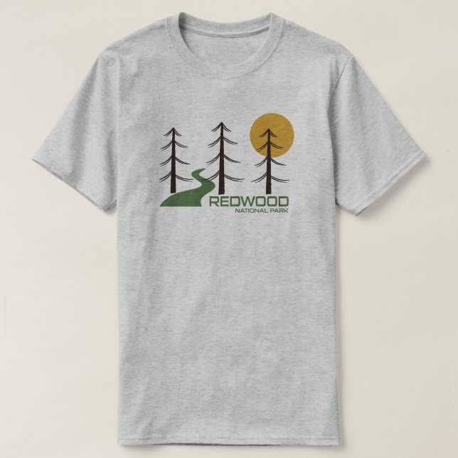 Redwood National Park Trail T Shirt (Design framsida)