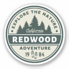 Redwood National Park Travel Sticker Klistermärken