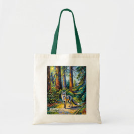 Redwood National Park Van Gogh Forest Fox Custom Tygkasse