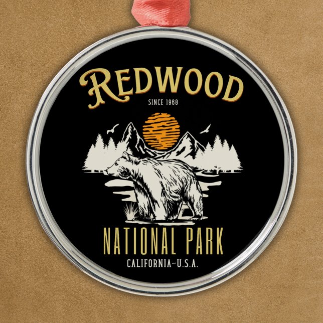 Redwood National Park Wooded landscape Julgransprydnad Metall (Skapare uppladdad)