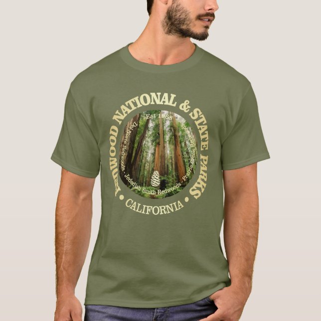 Redwood National & State Parker (NP2) T Shirt (Framsida)