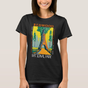 Redwood nationalpark Chandelier Träd Distress T Shirt