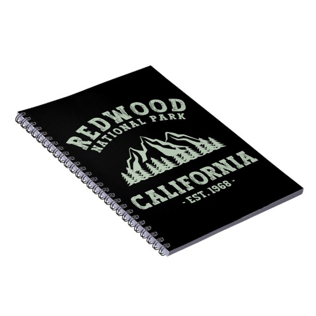 Redwood Nationalpark Kalifornien Anteckningsbok (Högra Sidan)
