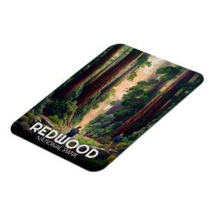Redwood nationalpark, kustnära Kalifornien Magnet