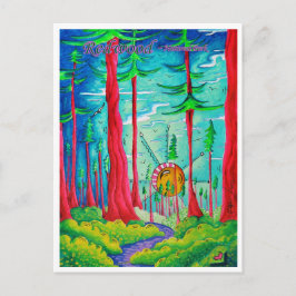 Redwood Nationalpark Resa Konst Postkort Vykort