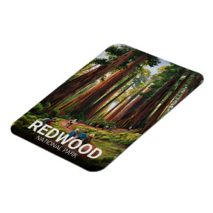 Redwood nationalstatspark, kustnära Kalifornien Magnet
