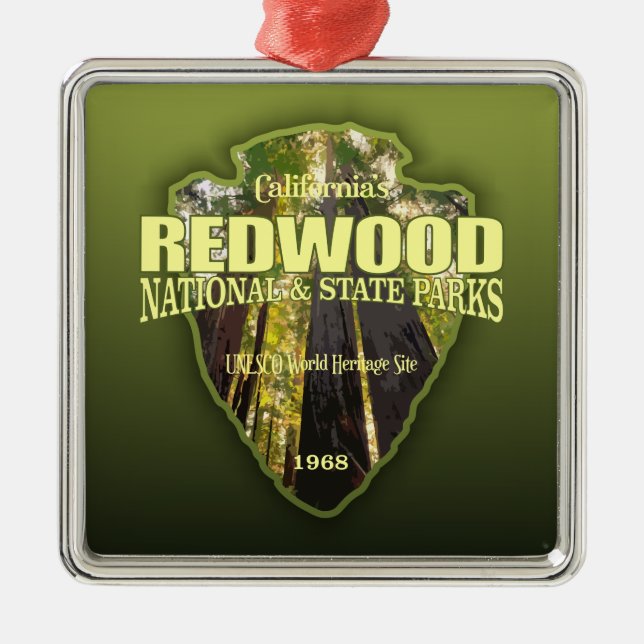 Redwood NSP (pilhuvud) Julgransprydnad Metall (Framsidan)