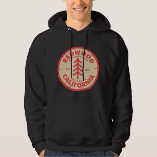 Redwood-träd i nationalskogen hoodie