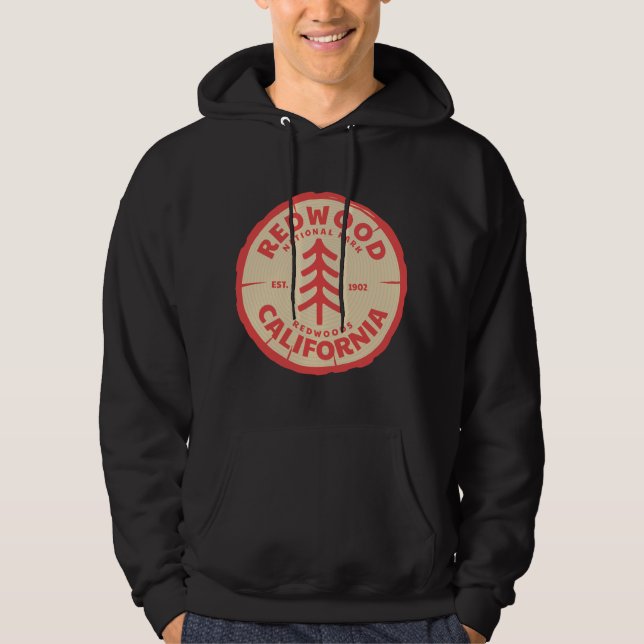 Redwood Trees in the National Forest Hoodie (Framsida)