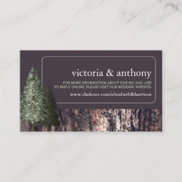 Redwoods & Bark, Rustikt Bröllopswebbplats Tilläggskort
