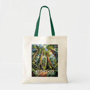 Redwoods Nationalpark Kalifornien Van Gogh Anpassa Tygkasse