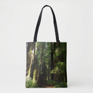 Redwoods och ormbunkar i Redwood National Park Tygkasse