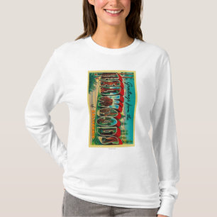 Redwoodträd Kalifornien - stora brevplatser T Shirt