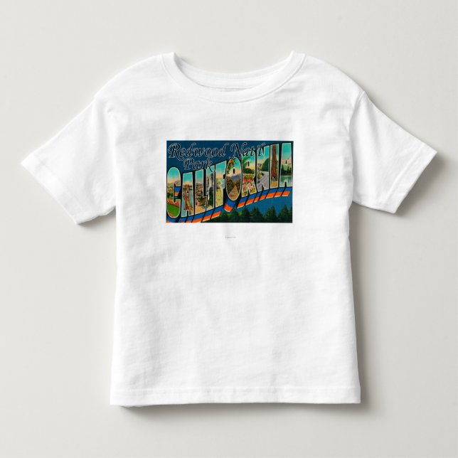 Redwoodträdnationalpark, Kalifornien T-shirt (Framsida)