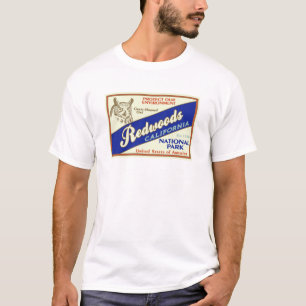 Redwoodträdnationalpark (ugglan) t shirt