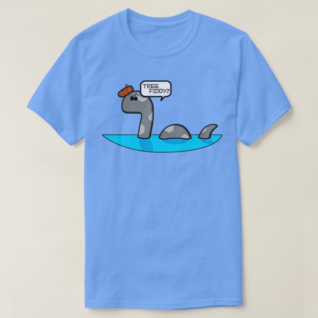 ree Fiddy Funny Loch Ness Monster Nessie 3 T Shirt (Design framsida)
