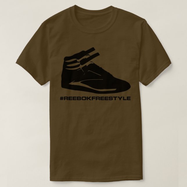 Reebok Freestyle Sneaker in Black reebokfreestyle T Shirt (Design framsida)