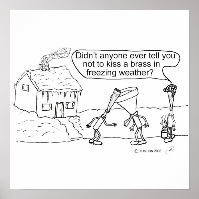 Reed Kissing Brass Poster (Framsidan)