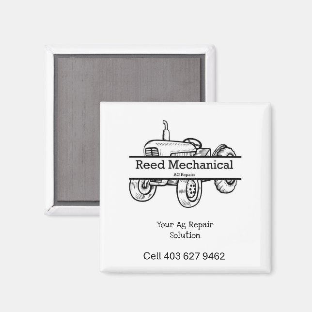 Reed Mechanical Fridge Magnet (Front/Back)