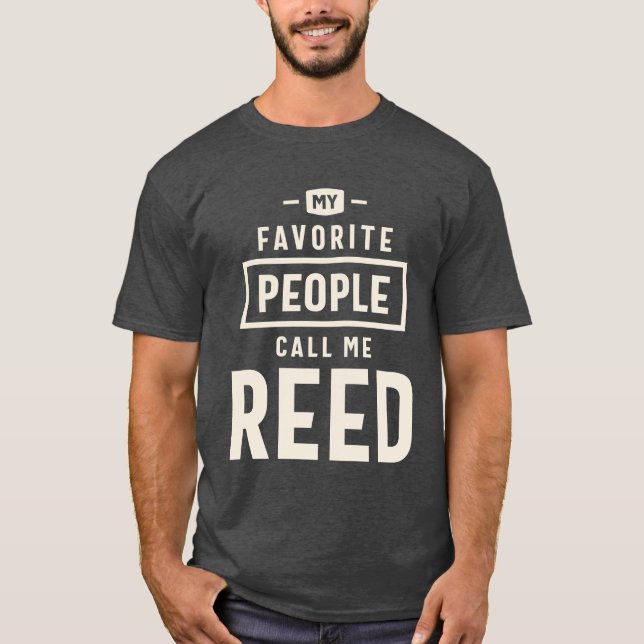 Reed My Favorite - Reed Namn T Shirt (Framsida)