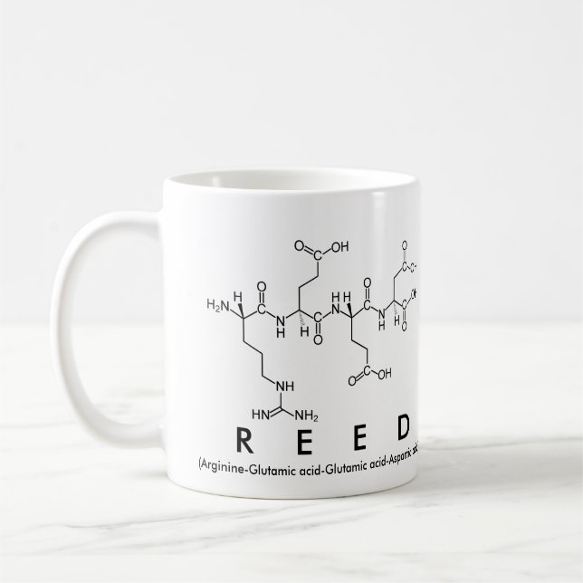 Reed peptide namn mugg (Vänster)