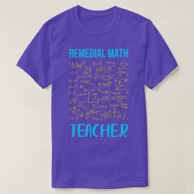 Reedial Math Teacher T Shirt (Design framsida)