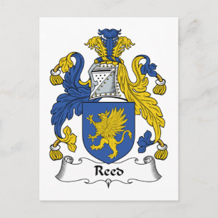 Reeds familjevapen vykort