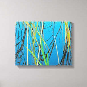 Reeds i sjö canvastryck