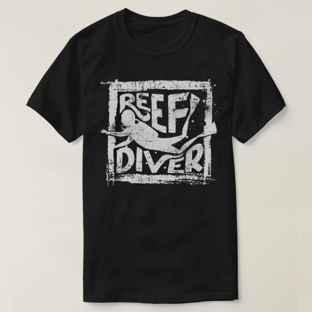 Reef Diver Deep Sea Diving T Shirt (Design framsida)