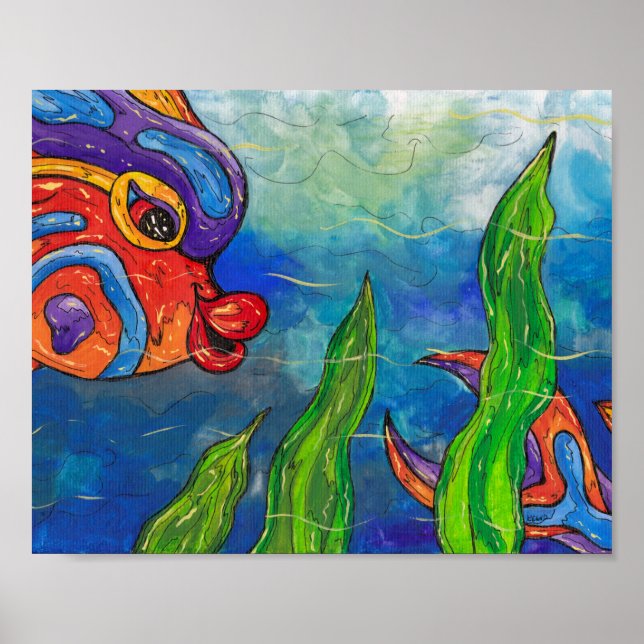 Reef Fish Skriv ut Poster (Framsidan)