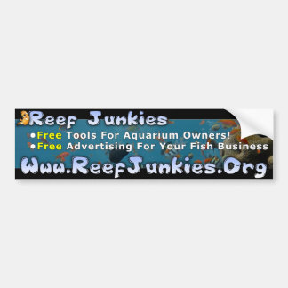 Reef Junkies Bumper Sticker 1 Bildekal