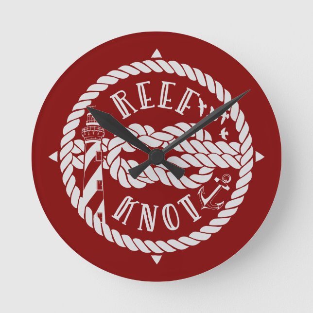 Reef knot fythouse rund klocka (Framsida)