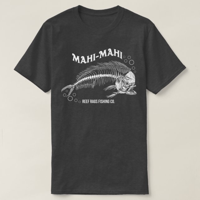 Reef Rags Mahi Mahi Fish Bones  T Shirt (Design framsida)