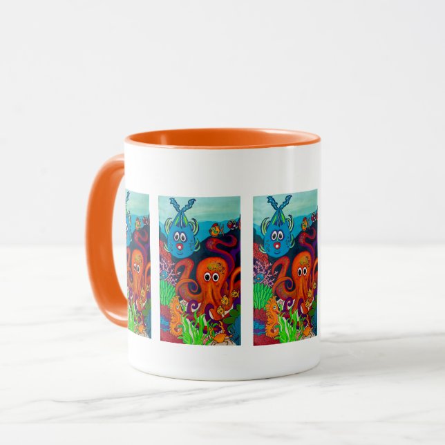 "Reef Rascals" 11 oz Kaffe/Te-mugg Mugg (Framsida vänster)