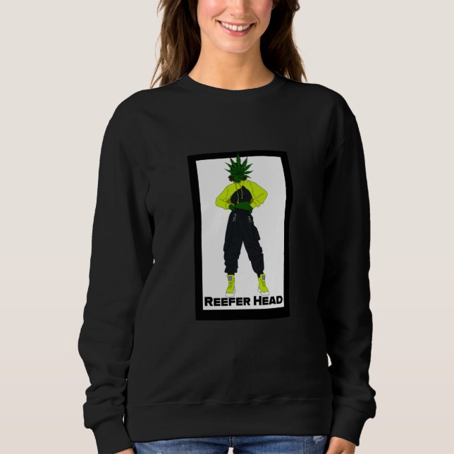Reefer Head Hiphop Kvinna T Shirt (Framsida)