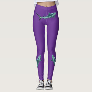 Reefshark - Abstrakt design - Klipp ut ur ett foto Leggings