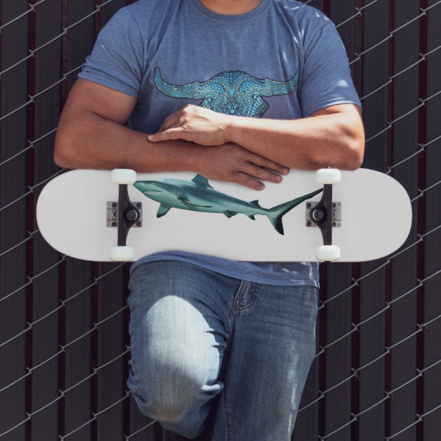 Reefshark - Abstrakt design - Klipp ut ur ett foto Mini Skateboard Bräda 18,5 Cm (Utomhus 3)